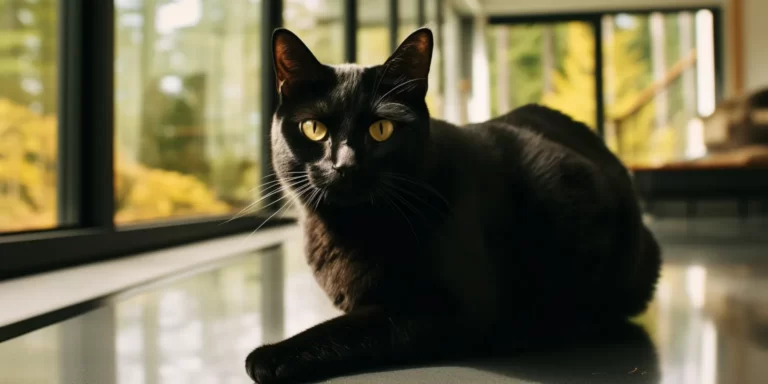 Bombay cat sitting in the living room