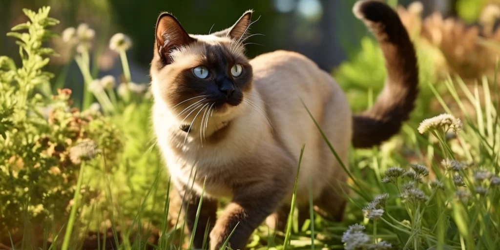 Siamese Cat Breed Playing