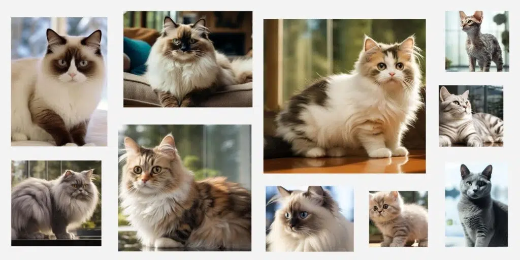 Collage of Cutest Cat Breeds