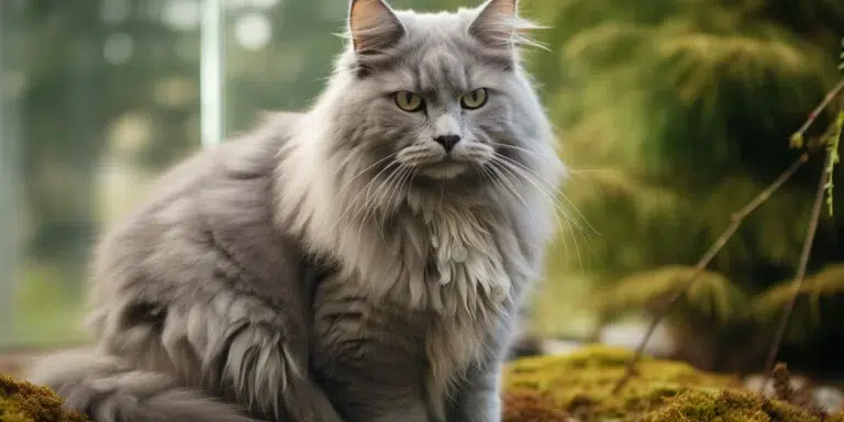 Nebelung breed ready to play