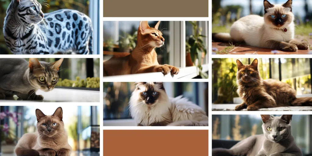 Collage of Smartest Cat Breeds